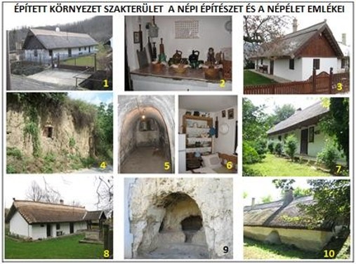 1. tabló – Épített környezet szakterület - A népi építészet és a népélet emlékei